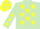Light green, yellow stars