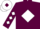 Maroon, White diamond, diamonds on sleeves, White cap, Maroon diamond