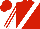 Red, White sash, striped sleeves