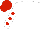 White, Red spots on sleeves, Red cap