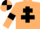 Beige, Black Cross of Lorraine and armlets, quartered cap