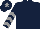 Dark Blue, Grey chevrons on sleeves, Dark Blue cap, Grey star