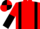 Red, Black braces, halved sleeves, quartered cap