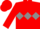 Red, Grey triple diamond
