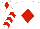 White, Red diamond, chevrons on sleeves, White cap, Red diamond