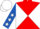 Red and White diabolo, Royal Blue sleeves, White stars, White cap