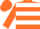 Orange, White hoops