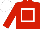 RED, white hollow box & cap