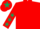 Red, Dark Green stars on sleeves, Red cap, Dark Green star
