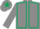 Grey, Dark Green seams and star on cap