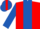 RED, ROYAL BLUE stripe and sleeves
