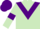 Light Green, Purple chevron, armlets and cap