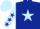Dark Blue, Light Blue star, Light Blue sleeves, Dark Blue stars, Light Blue cap