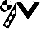 White, Black chevron, Black sleeves, White diamonds, quartered cap