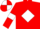 Red, White diamond and armlets, quartered cap