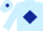 LIGHT BLUE, DARK BLUE diamond and diamond on cap