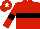 Red, Black hoop and armlets, Red cap, White star