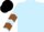Light Blue, Brown chevrons on sleeves, Black cap