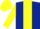 Dark Blue, Yellow stripe, sleeves and cap
