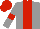 Grey, Red stripe, armlets and cap