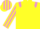 Yellow, Mauve epaulets, striped sleeves and cap