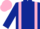 Dark Blue, Pink braces, Pink cap