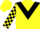 Yellow, Black chevron, check sleeves