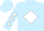 Light Blue, White diamond, diamonds on sleeves