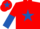 Red, Royal Blue star, halved sleeves and star on cap