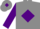 Grey, Purple diamond, sleeves and diamond on cap