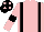 Pink, Black braces and armlets, Black cap, Pink spots