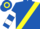 Royal Blue, Yellow sash, Royal Blue and White hooped sleeves, Royal Blue and Yellow hooped cap