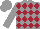 GREY and MAROON diamonds, GREY sleeves
