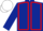 DARK BLUE, RED seams, WHITE cap