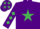 Purple, Emerald Green star, diamonds on sleeves, Purple cap, Emerald Green stars