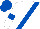 WHITE, ROYAL BLUE sash, armlets and cap