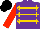 Purple, Gold braid, Scarlet sleeves, Black velvet cap, Gold fringe