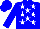 Blue, White stars