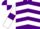 Purple, White chevrons, White sleeves, Purple armlets, quartered cap