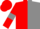 Red and Grey (halved), Red sleeves, Grey armlets, Red cap