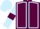 Maroon, Light Blue seams, Light Blue sleeves, Maroon armlets, Light Blue cap