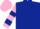Dark Blue, Pink and Dark Blue hooped sleeves, Pink cap