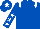 ROYAL BLUE, WHITE epaulets, ROYAL BLUE sleeves, WHITE stars, ROYAL BLUE cap, WHITE star
