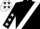 Black, White sash, Black sleeves, White stars, White cap, Black stars