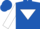 Royal Blue, White inverted triangle and sleeves