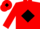 Red, Black diamond and diamond on cap