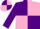 PURPLE & PINK QUARTERED, purple sleeves, quartered cap
