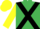 Emerald Green, Black cross belts, Yellow sleeves and cap