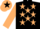 BLACK, BEIGE stars and sleeves, BEIGE cap, BLACK star