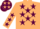 Beige, Maroon stars